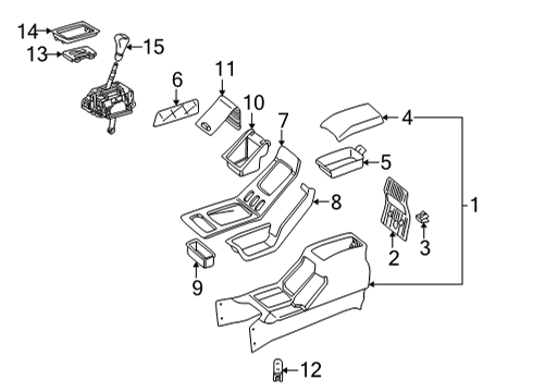 2009 Mercedes-Benz G55 AMG Center Console