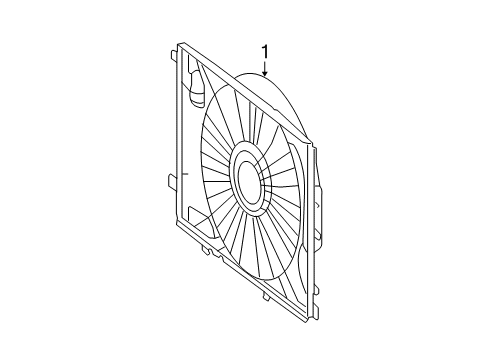 2014 Mercedes-Benz E63 AMG Cooling System, Radiator, Water Pump, Cooling Fan Diagram 1