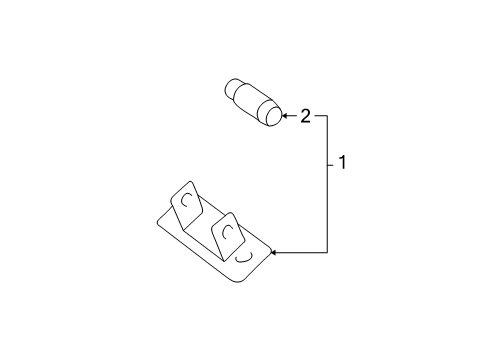 2002 Mercedes-Benz ML55 AMG License Lamps Diagram 2