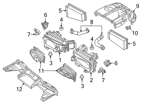 2020 Mercedes-Benz E63 AMG S Air Intake Diagram