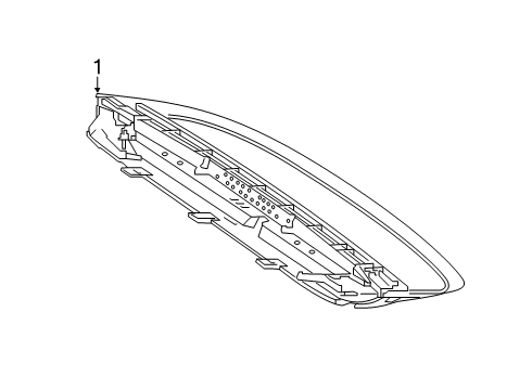 2020 Mercedes-Benz CLA35 AMG High Mount Lamps Diagram