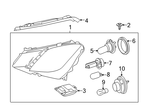 2011 Mercedes-Benz E550 Headlamps, Headlamp Washers/Wipers