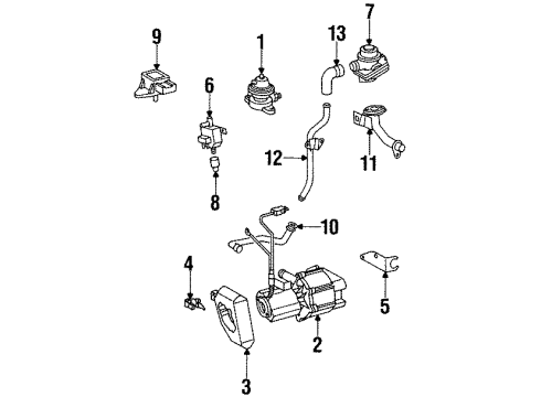 1998 Mercedes-Benz S320 A.I.R. System Diagram