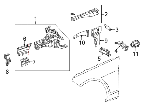 Rail Section Diagram for 212-620-03-30