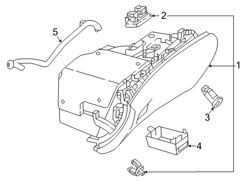 2022 Mercedes-Benz CLS450 Glove Box Diagram