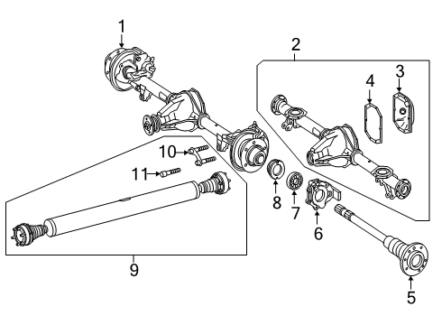 2023 Mercedes-Benz G550 Axle Housing  Diagram