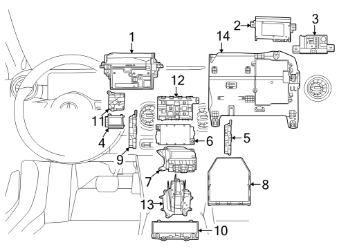 2022 Mercedes-Benz EQB 350 Electrical Components Diagram 1