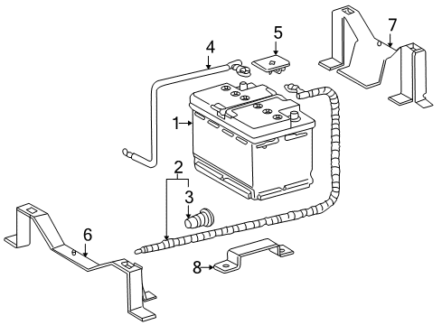 2003 Mercedes-Benz G500 Battery Diagram