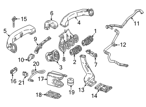 2019 Mercedes-Benz AMG GT 63 Automatic Temperature Controls Diagram 4