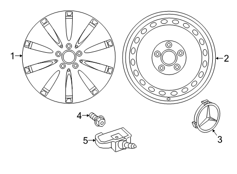 2015 Mercedes-Benz B Electric Drive Wheels