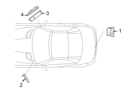 2023 Mercedes-Benz SL55 AMG Antenna & Radio Diagram