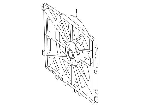 2022 Mercedes-Benz GLA45 AMG Cooling System, Radiator, Water Pump, Cooling Fan Diagram 1