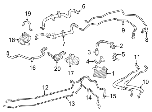 2021 Mercedes-Benz AMG GT Black Series Trans Oil Cooler Diagram