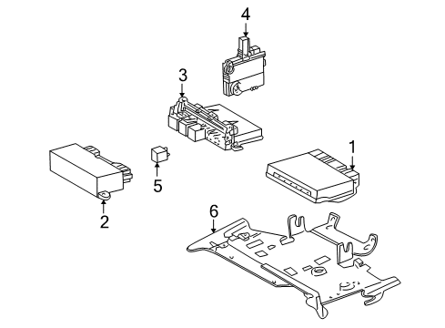 2006 Mercedes-Benz CL55 AMG Electrical Components Diagram 3