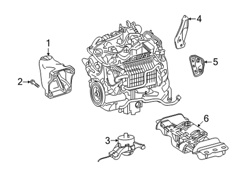 Transmission Mount Bolt Diagram for 000-990-66-18