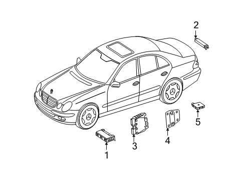 2006 Mercedes-Benz E350 Keyless Entry Components