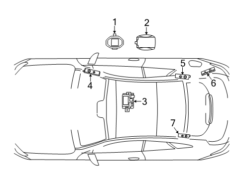 2019 Mercedes-Benz CLS450 Antenna & Radio Diagram