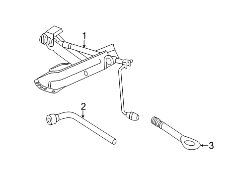 2020 Mercedes-Benz SLC43 AMG Jack & Components Diagram