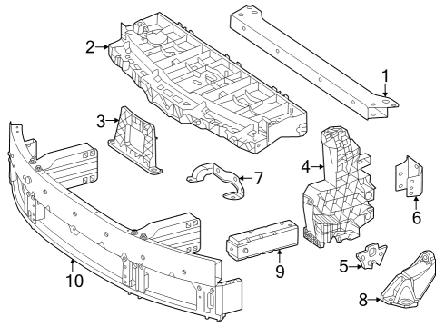 2024 Mercedes-Benz EQS 580 SUV Radiator Support