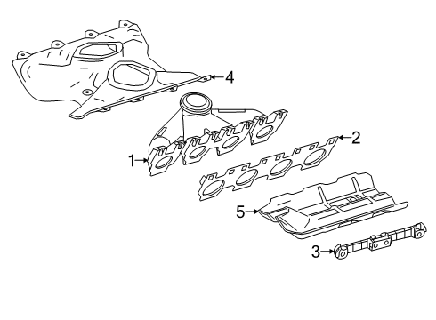 2022 Mercedes-Benz G63 AMG Exhaust Manifold Diagram