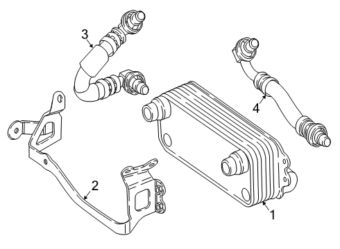 2019 Mercedes-Benz GLC63 AMG S Trans Oil Cooler Diagram