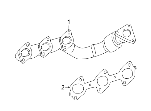 2007 Mercedes-Benz ML320 Exhaust Manifold Diagram