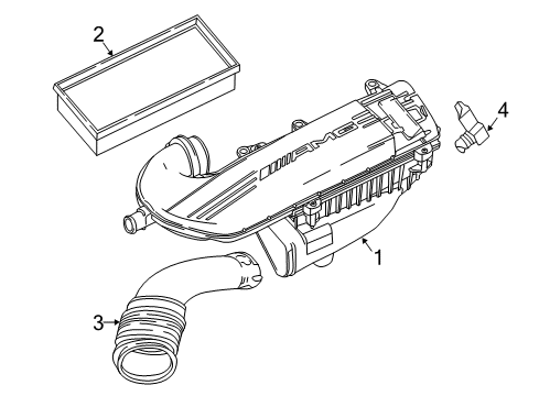 2017 Mercedes-Benz G550 Air Intake Diagram