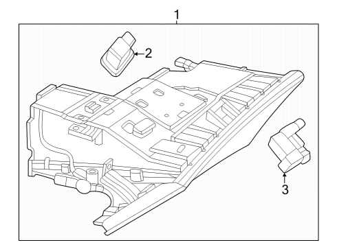 2023 Mercedes-Benz EQE 500 Glove Box Diagram