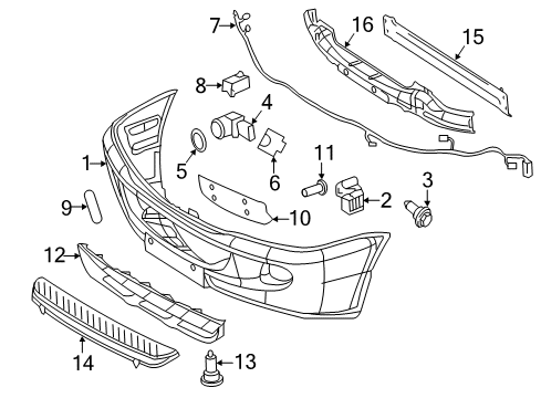 2010 Mercedes-Benz Sprinter 2500 Front Bumper