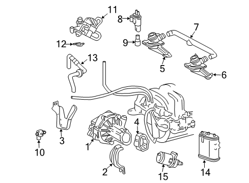 2004 Mercedes-Benz SL500 A.I.R. System Diagram