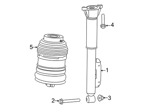 2023 Mercedes-Benz EQS AMG Shocks & Components - Rear