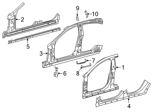 2019 Mercedes-Benz CLS53 AMG Aperture Panel, Rocker Diagram