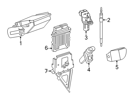 2012 Mercedes-Benz ML350 Ignition System Diagram 1