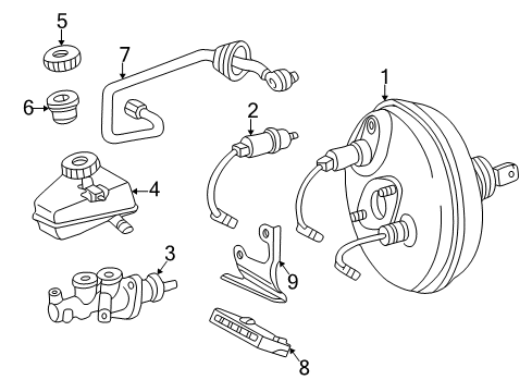 2002 Mercedes-Benz CLK430 Dash Panel Components Diagram