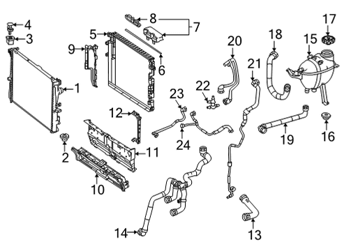 Intercooler Hose Diagram for 167-500-81-01