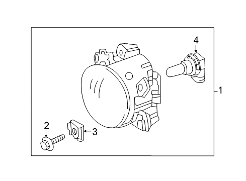 Daytime Run Lamp Bolt Diagram for 005-990-85-12