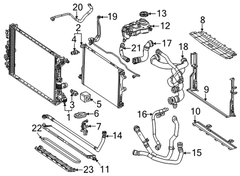 Radiator Shutter Assembly Diagram for 177-500-45-00