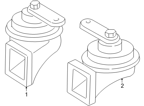 2000 Mercedes-Benz CLK320 Horn