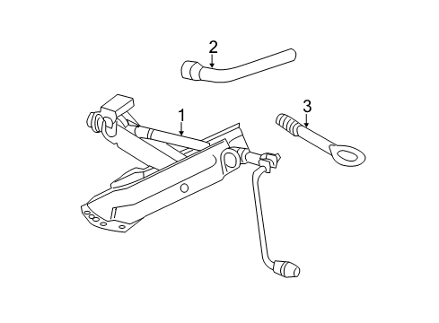 2014 Mercedes-Benz E63 AMG Jack & Components Diagram