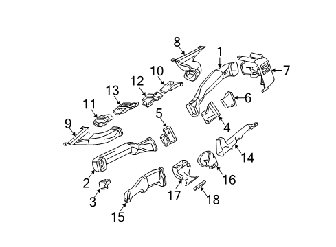 2011 Mercedes-Benz Sprinter 2500 Ducts Diagram 1