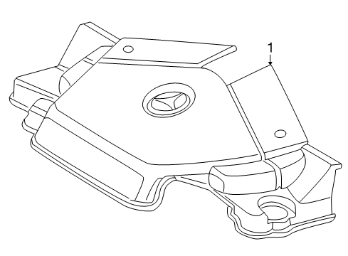 2006 Mercedes-Benz ML500 Engine Appearance Cover Diagram