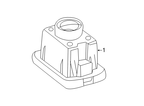 2020 Mercedes-Benz GLC43 AMG License Lamps Diagram 1