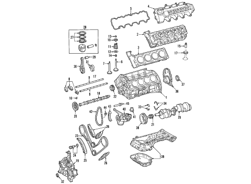 2006 Mercedes-Benz R500 Engine Parts & Mounts, Timing, Lubrication System Diagram 2