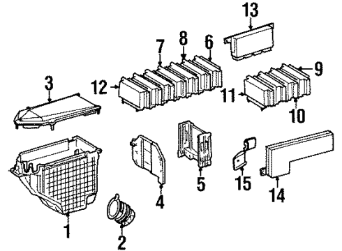 1997 Mercedes-Benz S420 Electrical Components Diagram 1