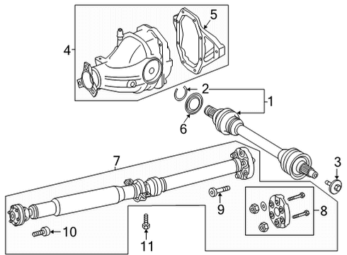 2024 Mercedes-Benz GLS450 Axle & Differential - Rear