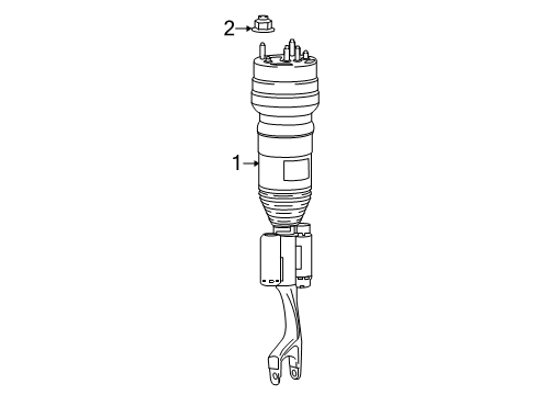 2018 Mercedes-Benz GLC350e Struts & Components - Front Diagram 3