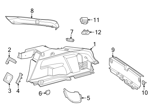 Side Trim Panel Diagram for 297-690-80-00-8U15