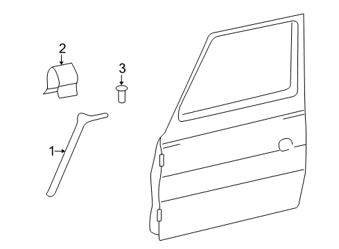 2004 Mercedes-Benz G55 AMG Reveal Moldings Diagram