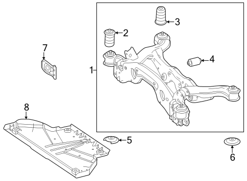 2023 Mercedes-Benz EQB 250 Suspension Mounting  Diagram