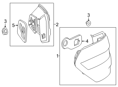 2016 Mercedes-Benz E350 Tail Lamps Diagram 2